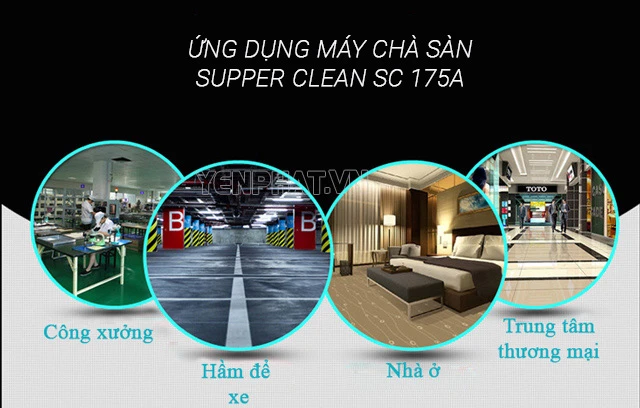giá Máy chà sàn đơn Supper Clean SC 175A
