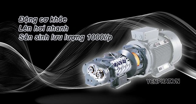 Máy nén khí pegasus TM-W-1.0/8-330L trang bị động cơ khỏe cho hiệu suất làm việc cao