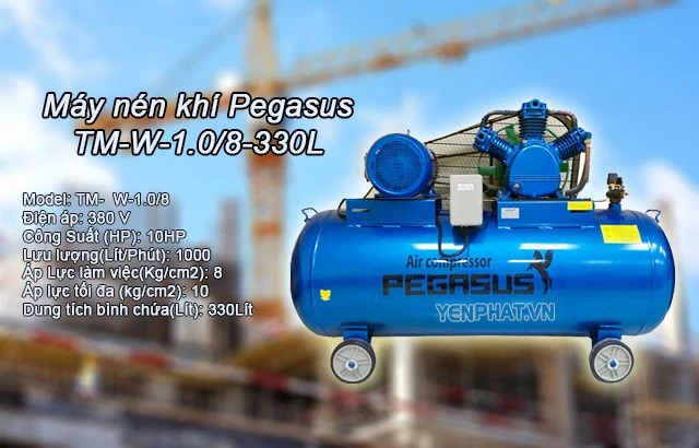 Thông số kỹ thuật ở máy nén khí pegasus TM-W-1.0/8-330L