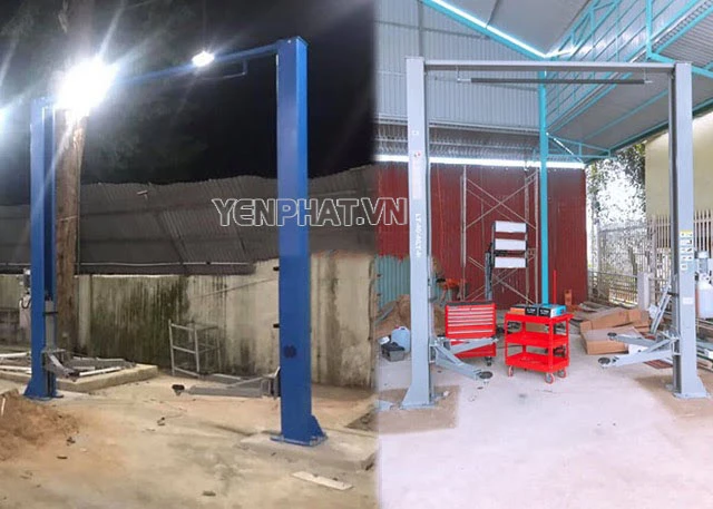 Lắp đặt cầu nâng 2 trụ đúng kỹ thuật sẽ đảm bảo an toàn khi sử dụng