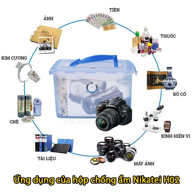 Hộp chống ẩm Nikatei H02 (18L) 3