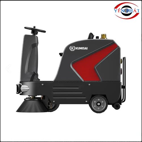 Xe quét rác ngồi lái nhà xưởng Kumisai KMS-S5 3