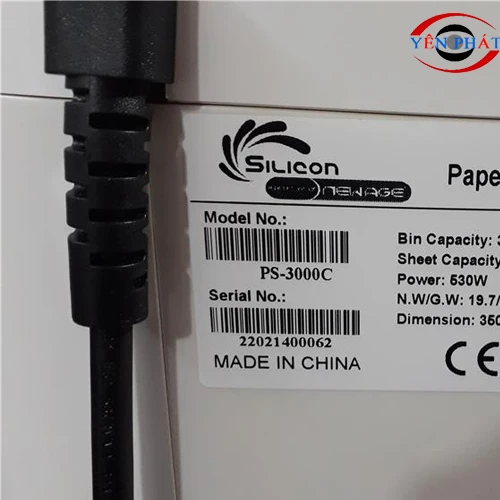 Máy hủy tài liệu Silicon PS-3000C 3