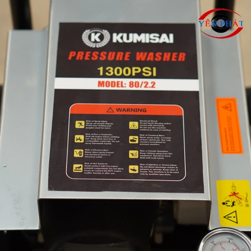 Máy bơm rửa xe công nghiệp Kumisai 80/2.2 10
