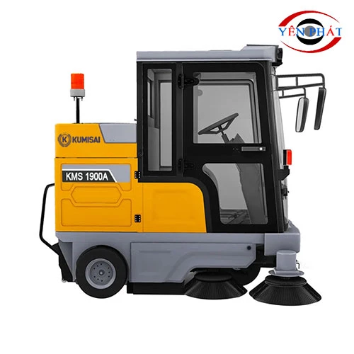 Xe quét rác công nghiệp ngồi lái Kumisai KMS 1900A 5