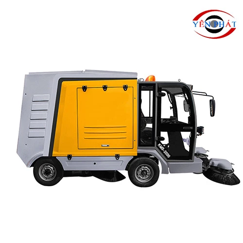 Xe quét rác công nghiệp ngồi lái Kumisai KMS-S2000 (Pin chì axit) 5
