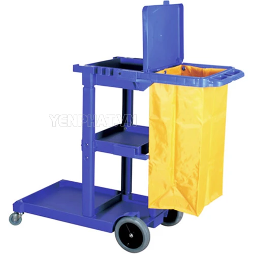 Xe đẩy dọn phòng 3 tầng công nghiệp 3