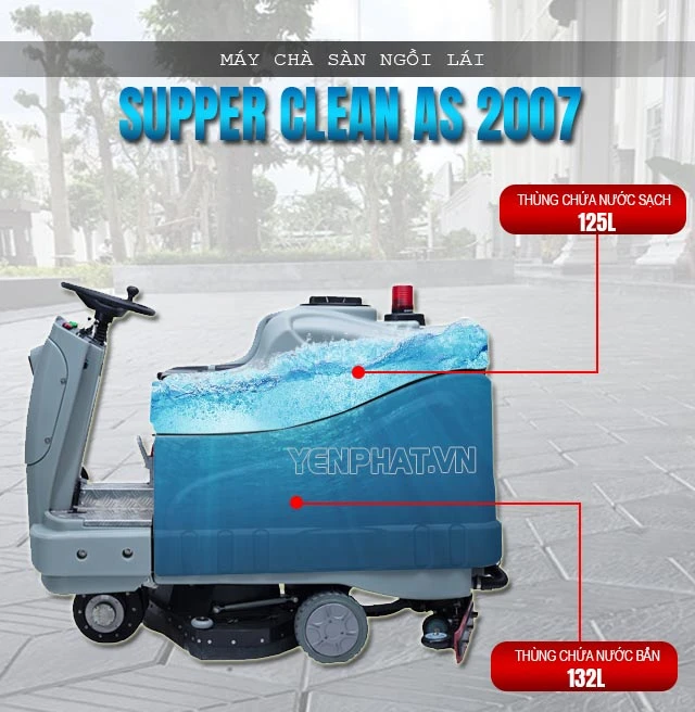 thùng chứa của máy chà sàn Supper Clean AS 2007