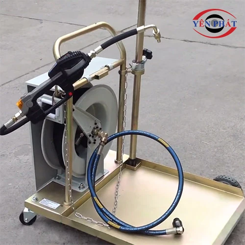 Xe bơm dầu thùng phuy có đồng hồ định lượng HG-948 5