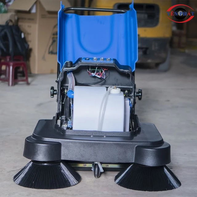 Xe quét rác đẩy tay mini chạy ắc quy Kumisai KMS-690 8