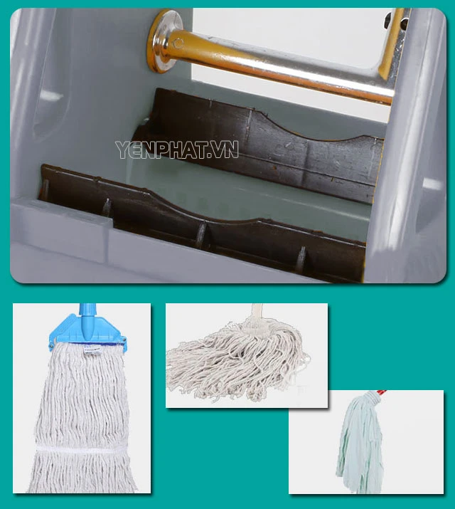 Xe dọn vệ sinh AF08088 phù hợp đa dạng đầu chổi