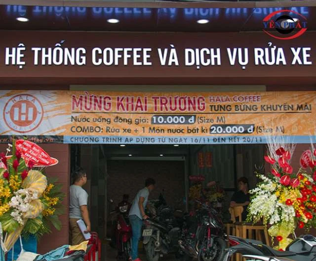 Mô hình rửa xe kết hợp quán cafe