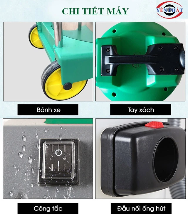Chi tiết máy hút bụi lớn Kumisai KMS 60-2