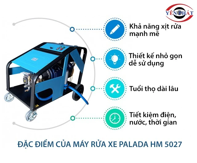 Máy rửa xe công nghiệp Palada HM 5027