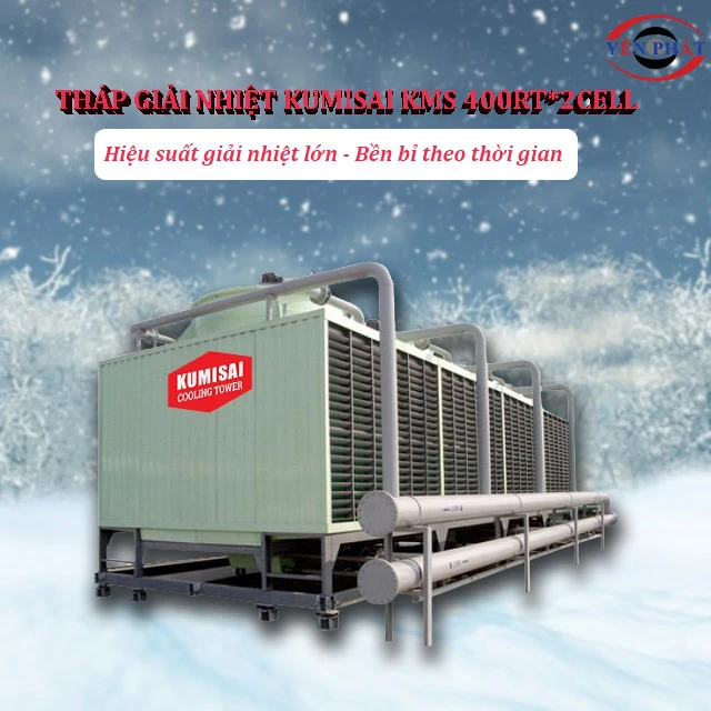 Tháp giải nhiệt Kumisai KMS 400RT*2cell