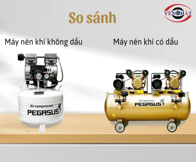 So sánh máy nén khí có dầu và máy nén khí không dầu