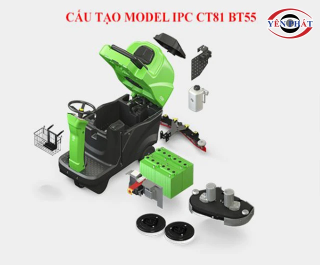cấu tạo máy chà sàn IPC CT81 BT55