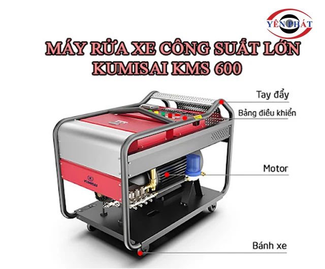cấu tạo Máy rửa xe Kumisai KMS 600