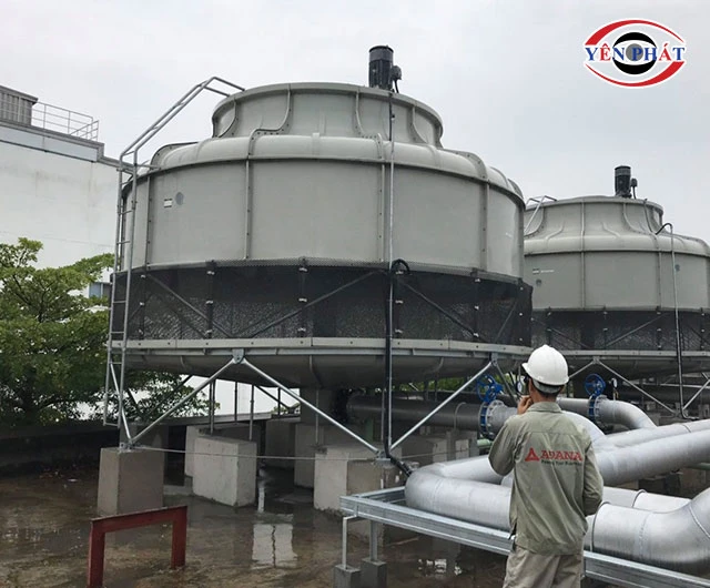Kiểm tra lại tháp giải nhiệt sau khi lắp ráp