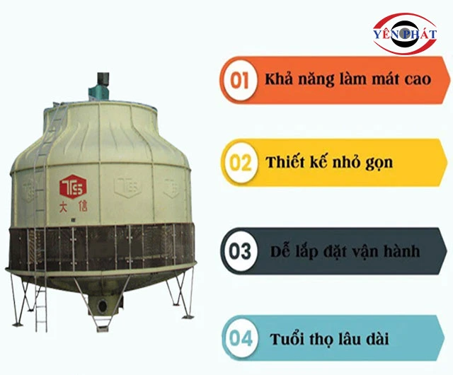 ưu điểm Tháp giải nhiệt TSC 700 RT