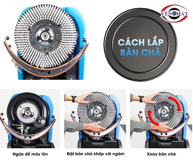 cách lắp bàn chà