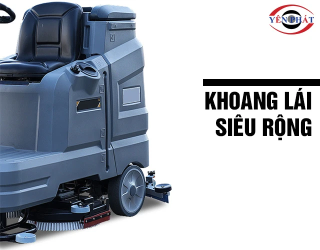 Khoang lái máy chà sàn ngồi lái Kumisai KMS V75