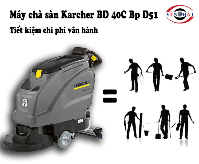 Karcher BD 40C Bp D51 tiết kiệm chi phí