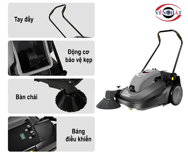 các bộ phận của Xe quét rác Kumisai KMS 320