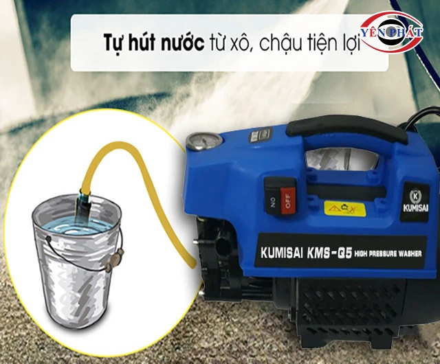 Máy rửa xe Kumisai KMS-Q5 tự hút nước