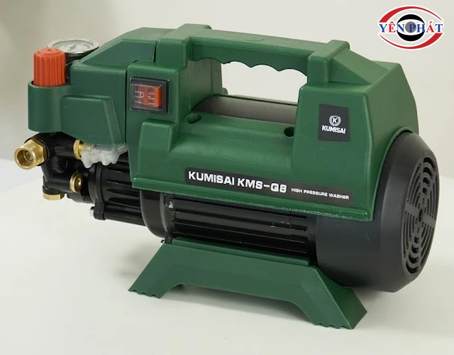 Máy rửa xe mini gia đình Kumisai KMS Q8 (có chỉnh áp) nhỏ gọn