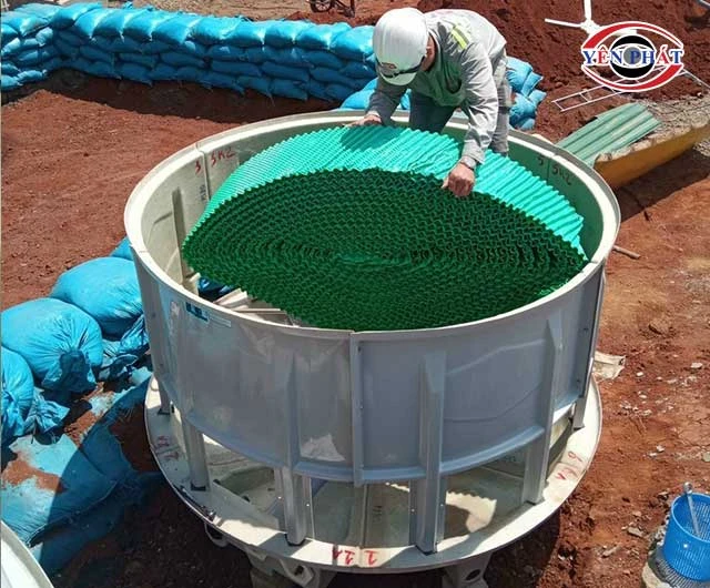 Lắp đặt tháp giải nhiệt tashin tsc 175rt