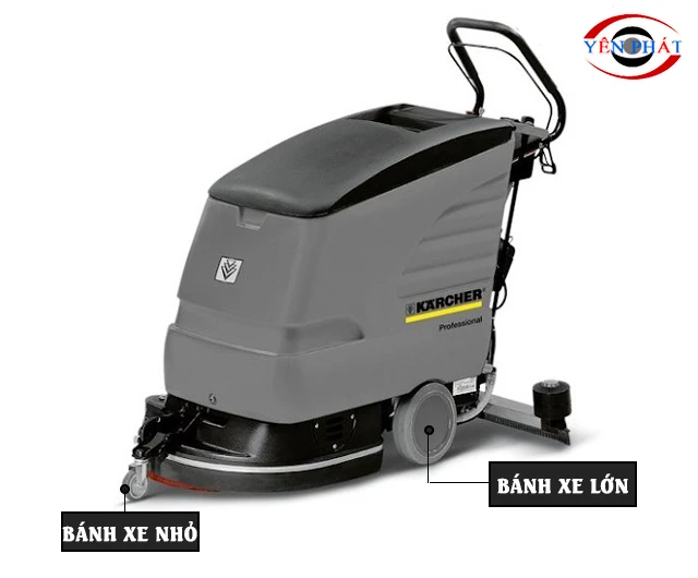 Bánh xe lớn nhỏ thuận tiện di chuyển