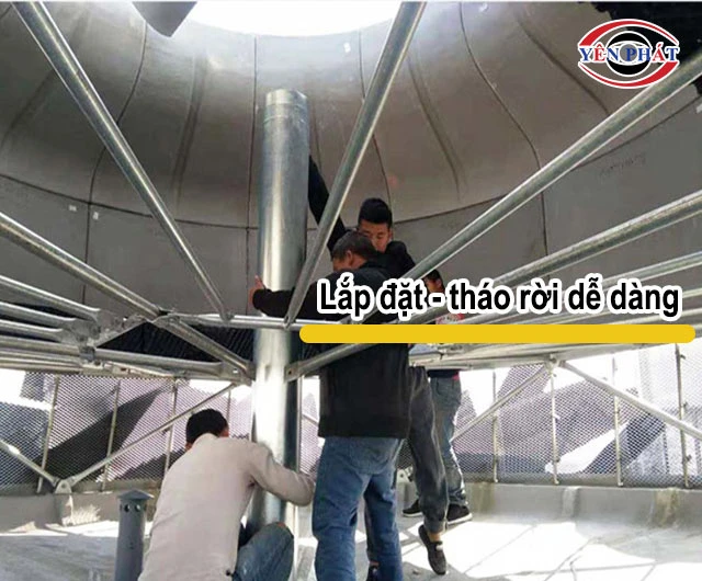 lắp đặt tháp Liang Chi LBC-150RT dễ dàng