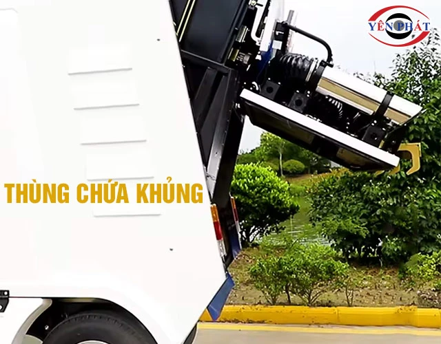 Thùng chứa xe quét rác ngồi lái Kumisai KMS-S2000
