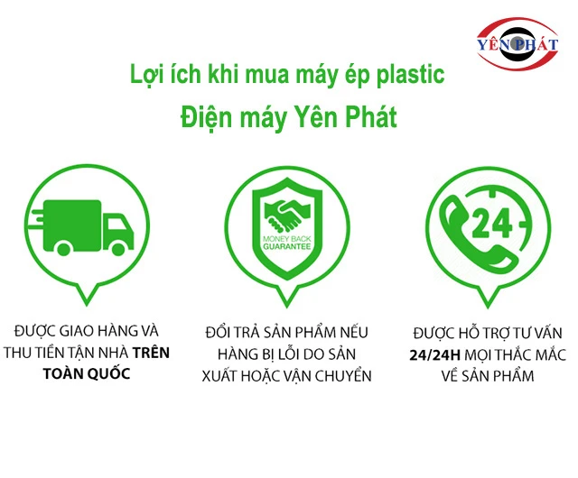 lợi ích mua máy ép plastic tại yên phát