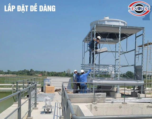 Tháp giải nhiệt TASHIN TSS 125RT dễ lắp đặt