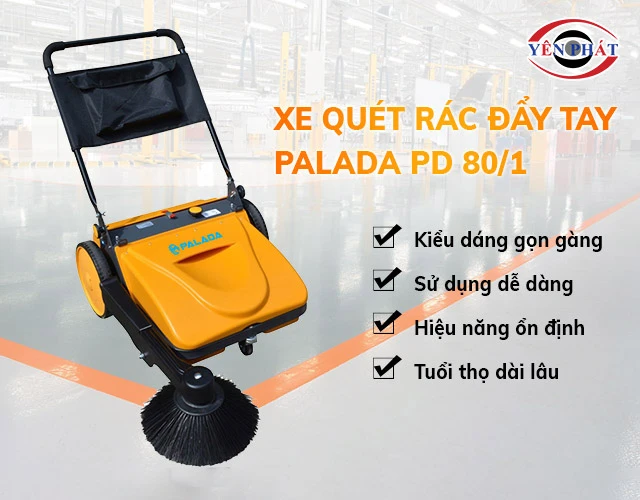 ưu điểm Xe quét rác Palada PD-80/1