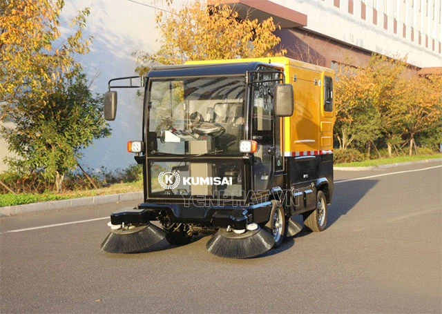 mua Xe dọn rác công nghiệp ngồi lái Kumisai KMS 1800