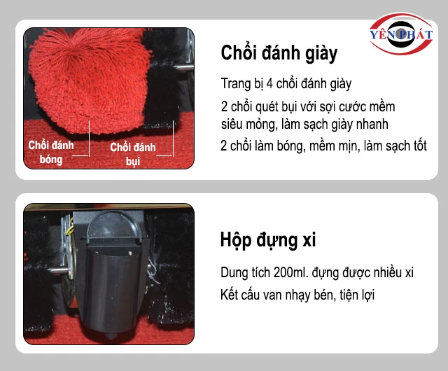 chổi của máy đánh giày