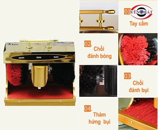 cấu tạo của Máy đánh giày Kid Apus K2 Gold