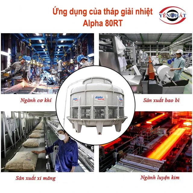 ứng dụng của Tháp giải nhiệt nước Alpha 80RT