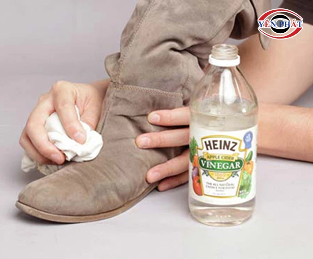 Cách vệ sinh giày nhung bằng giấm 