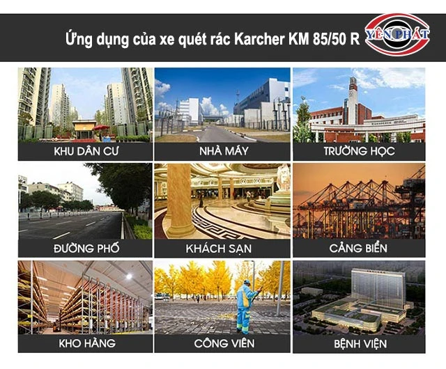 ứng dụng của Karcher KM 85/50 R
