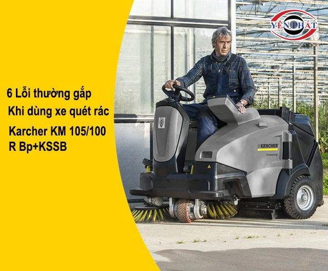 lỗi thường gặp khi dùng xe quét rác