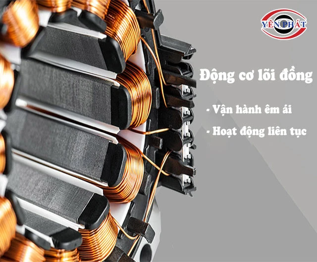 Motor lõi đồng siêu cấp mạnh mẽ