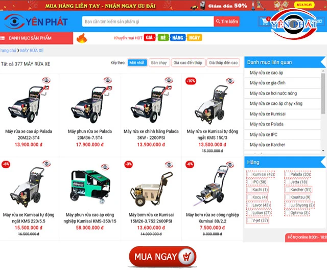 Đặt mua qua website cực đơn giản