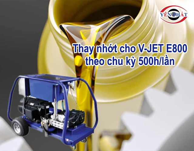 chu kỳ thay dầu máy rửa xe