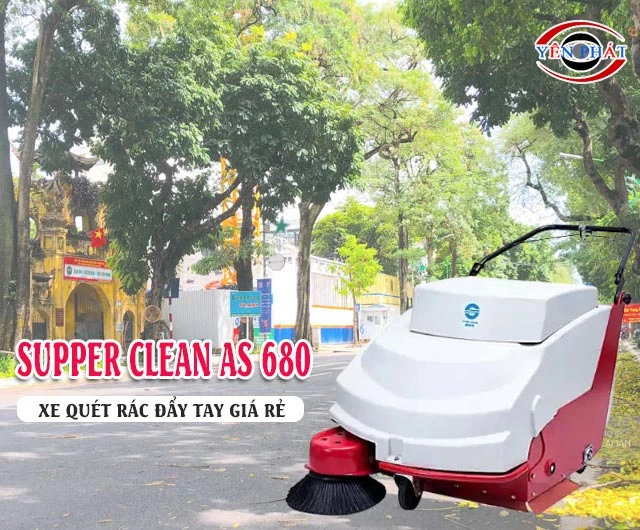 Giao diện xe quét rác Supper Clean AS 680