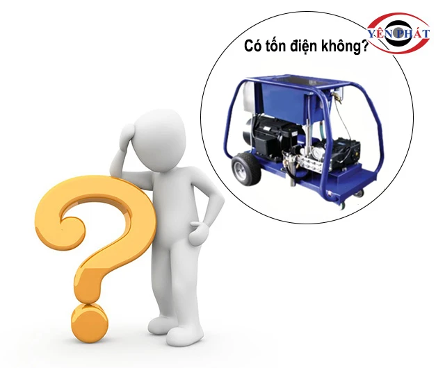 máy rửa xe V-JET E800 tốn điển không?