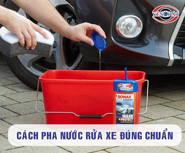 Cách pha nước rửa xe: Đúng tỷ lệ, Sạch nhanh, Ko hại sơn